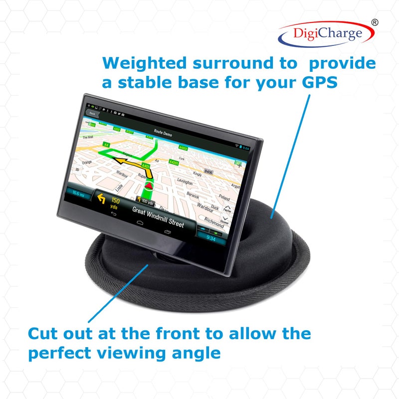 DigiCharge Anti Slip Car Dashboard Beanbag Phone/GPS Holder Mount For Garmin Drive 53 52 50LM 51 LMT-S 40LM DriveAssist 50LMT-D 51 LMT-S DriveSmart 55 50LM 50LMT-D 51 LMT-S DriveLuxe 50 LMT-D 51LMT-S Nuvi 57 GPS - Image 3